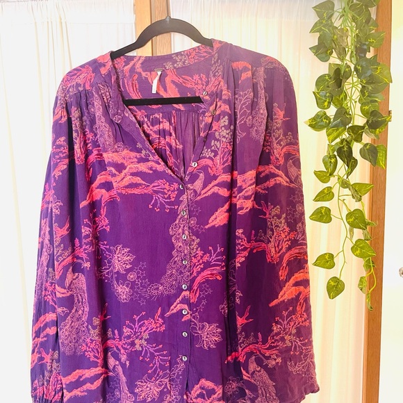 Free People oversized blouse - Picture 2 of 4